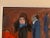 Bruno Paoli "The Courtship" Original Italian Modern Figurative Genre Scene, 20th Century Florence Italy Fine Art Painting, Oil on Canvas, 27x23" For Sale - Image 4 of 7