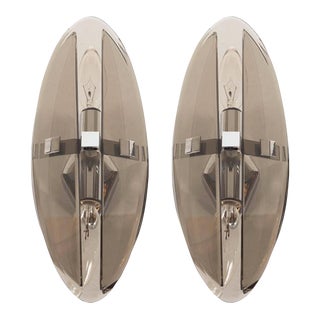 Pair of Italian Mid-Century Modern Wall Sconces For Sale