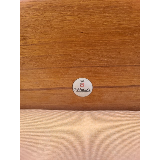 Ole Wanscher France & Son Teak Leather Armchairs - A Pair For Sale - Image 14 of 14