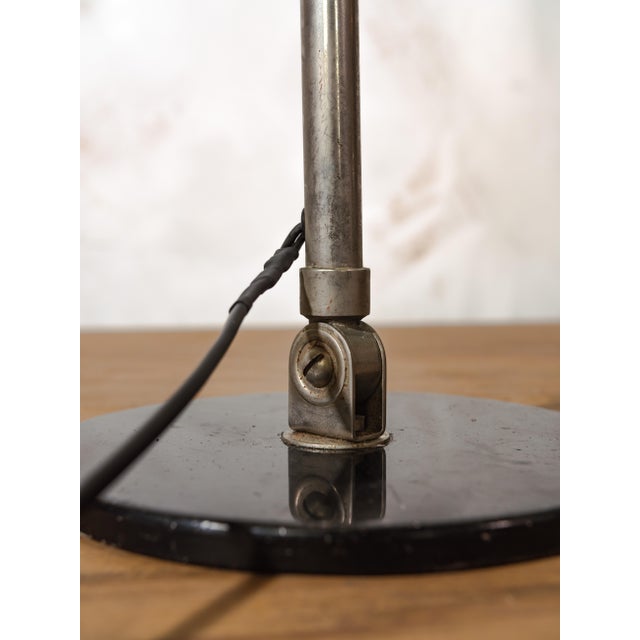 Metal Bauhaus Model 98 Black Desk Lamp by H. Th. J. A. Busquet for Hala Zeist, Netherlands, 1950s For Sale - Image 7 of 11
