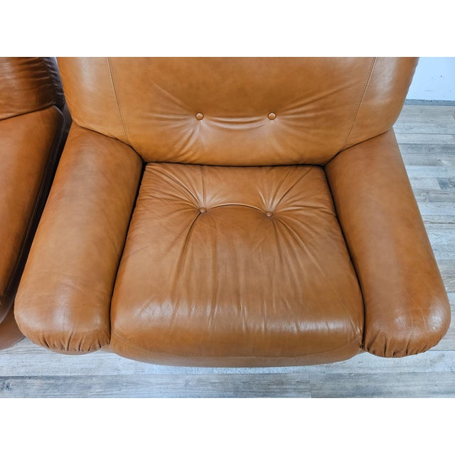 Armchairs attributed to Sapporo by Mario Marenco for Mobil Girgi, 1970, Set of 2 For Sale - Image 10 of 18