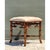 Crafted in carved hardwood with a rich tortoise-stained finish, this mid-century low stool features an intricate faux...