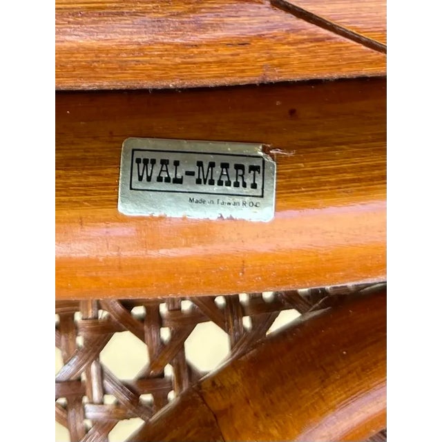 Mid-Century Modern 1960s Mid-Century Modern Mid 20th Century Bamboo Swivel Stools - Set of 2 For Sale - Image 3 of 5