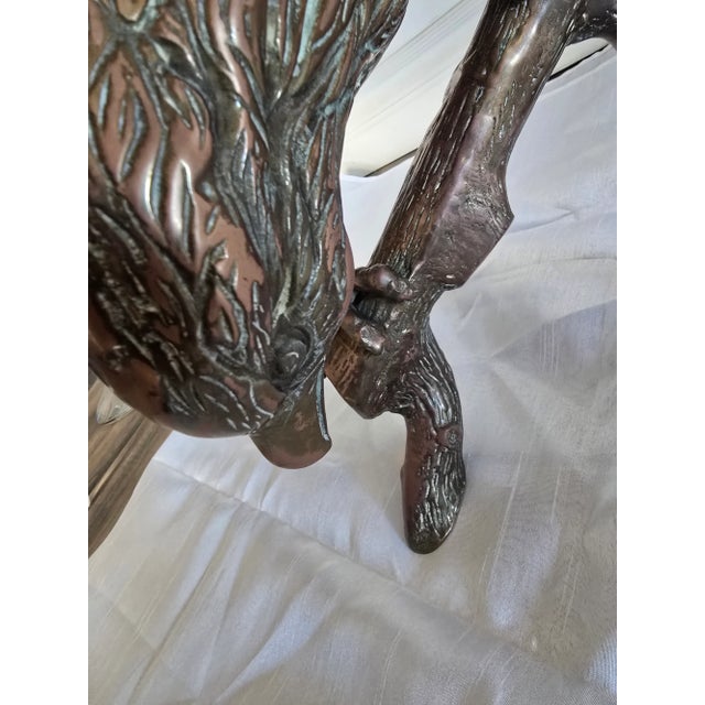 Extra Large Vintage Eagle Sculpture Brass For Sale - Image 15 of 18