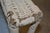 Vintage White Wicker Wing Back Arm Chair W/ Blue Cushions & Coil Sprung Seat For Sale - Image 15 of 18
