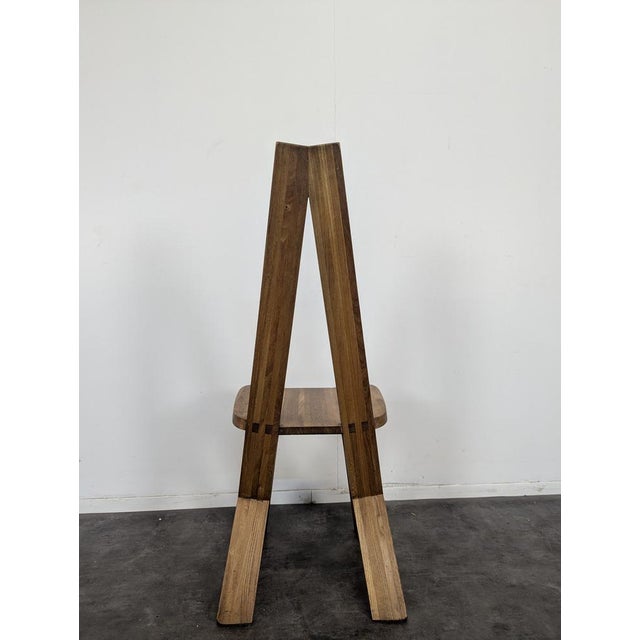 Stone S45 Chairs in Elm by Pierre Chapo, Set of 4 For Sale - Image 7 of 10