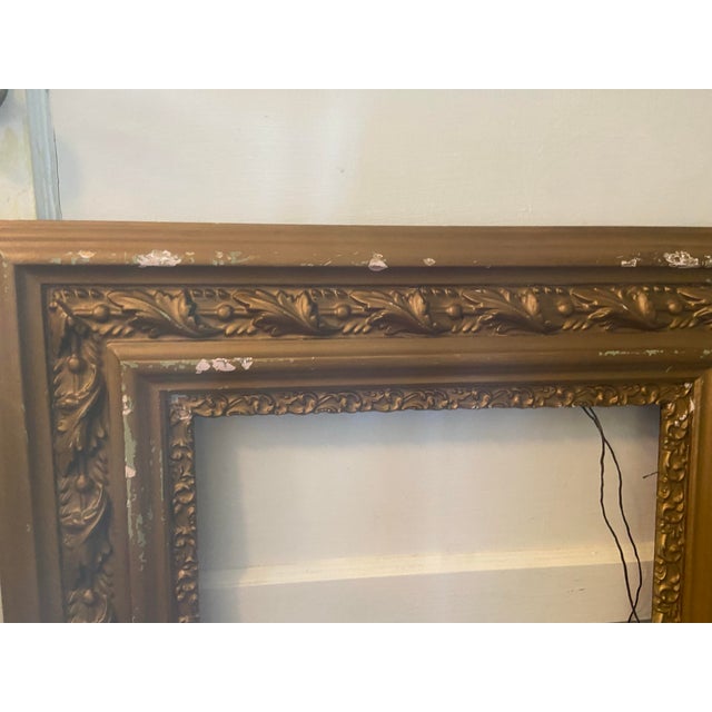 Mid 20th Century Vintage Large Gilded Frame For Sale - Image 5 of 11