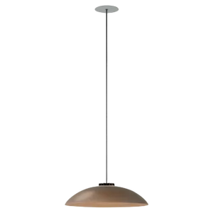 Small Brown Headhat Plate Pendant Lamp by Santa & Cole