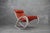 Leathered Sgarsul Rocking Chair by Gae Aulenti for Poltronova, 1962, in Good conditions. Designed 1960 to 1969 This piece...