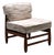 Vintage upholstered Teak Lounge Chair For Sale