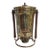 Decanter and Tumbler Set Brass Coffee Urn Dispenser With Wood Accents For Sale