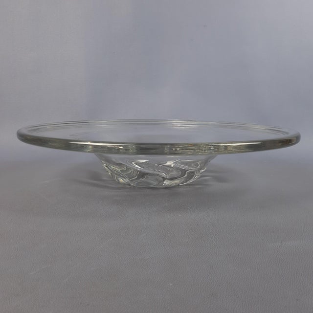 Transparent Glass Centerpiece from Daum, France, 1970s For Sale - Image 6 of 15
