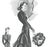 This is a 1939 Cristobal Balenciaga fashion illustration that appeared in a French magazine of the time. It is original to...