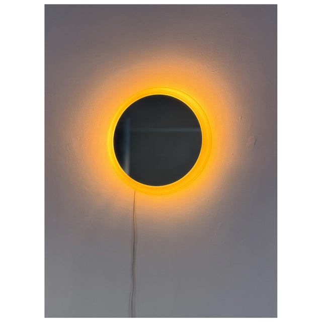 Mid-Century Backlit Wall Mirror from Hillebrand, Germany, 1960s For Sale - Image 13 of 13