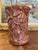 1970s Vintage Red Wing Pottery Brown Glazed Floral Relief Vase For Sale - Image 5 of 10