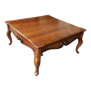 Pennsylvania House Solid Cherry and Patinated Metal Coffee Table