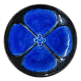 Large Scandinavian Modern Decorative Plate by Sylvia Leuchovius for Rörstrand, 1950s For Sale