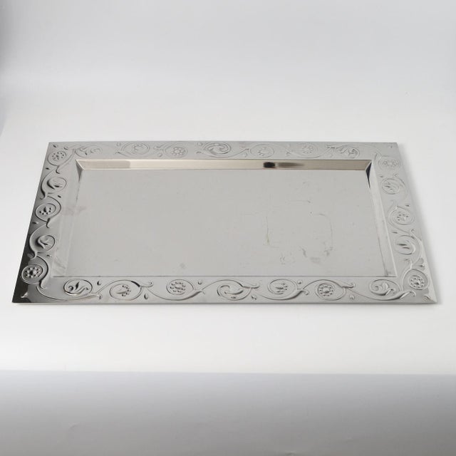 Placentarius Tray in Stainless Steel from Alessi For Sale - Image 3 of 8