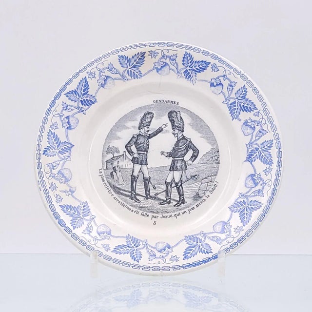 Circa 1820 Creil Blue and Black Bowl, France For Sale In San Francisco - Image 6 of 6