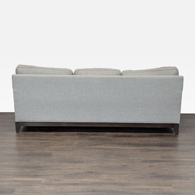 2010s Ethan Allen Arcata 3-Seat Gray Sofa With Cushions For Sale - Image 5 of 9