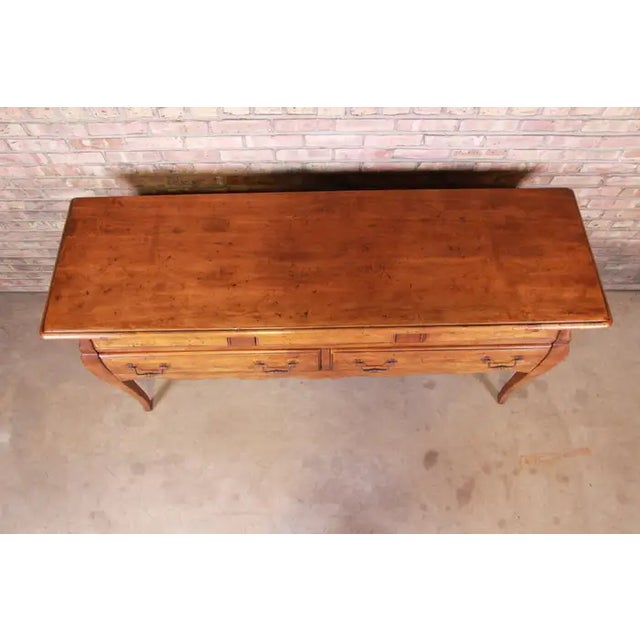 1990s Henredon French Country Fruitwood Sideboard Buffet or Credenza For Sale In Los Angeles - Image 6 of 9