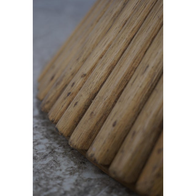McGuire by Baker Bamboo Base Beveled Glass Top Center or Dining Table For Sale - Image 9 of 10