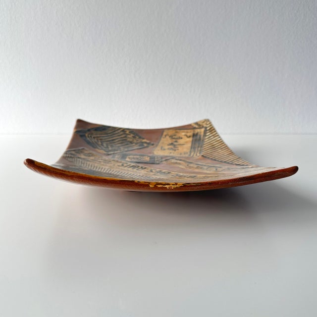 French Trompe L'œil Vide-Poche Catchall Ceramic Tray For Sale - Image 10 of 12