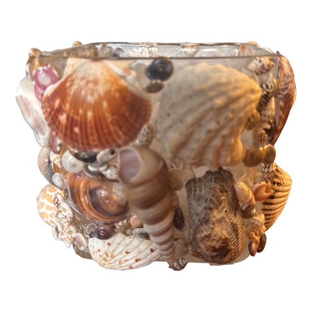 Shell Encrusted Pencil Holder For Sale
