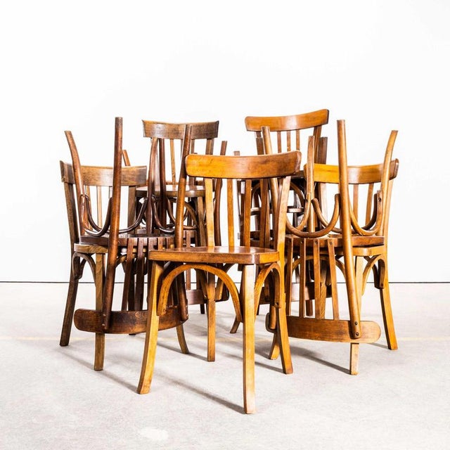 Vintage Bistro Dining Chair in Oak, 1950s For Sale - Image 12 of 12