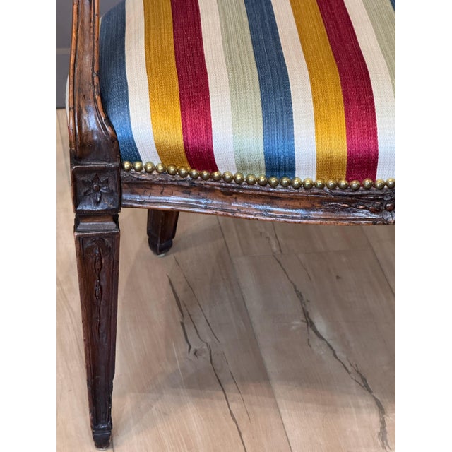 Pair of Late 18th Century Italian Carved Walnut Armchairs For Sale - Image 13 of 13