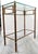 Brown Mid-Century French Glass Top Faux Bamboo Wood and Brass Side Table Attributed to Maison Baguès For Sale - Image 8 of 18