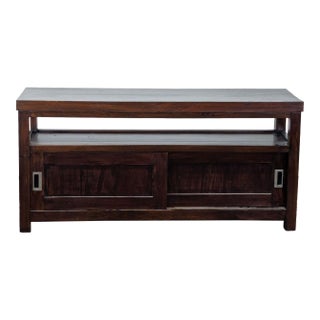 Japanese Storage Cabinet With Sliding Doors For Sale