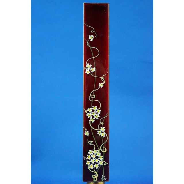 20th Century, Oriental Bronze Vase with Enamels and Floral Decorations Early 1900s - China or Japan, 1890s For Sale - Image 15 of 18