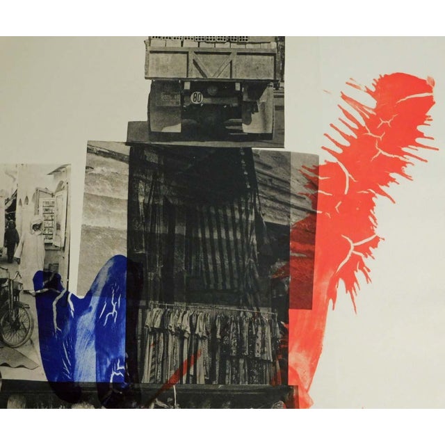 Robert Rauschenberg Robert Rauschenberg Morocco 1989 Hand Signed Lithograph For Sale - Image 4 of 7