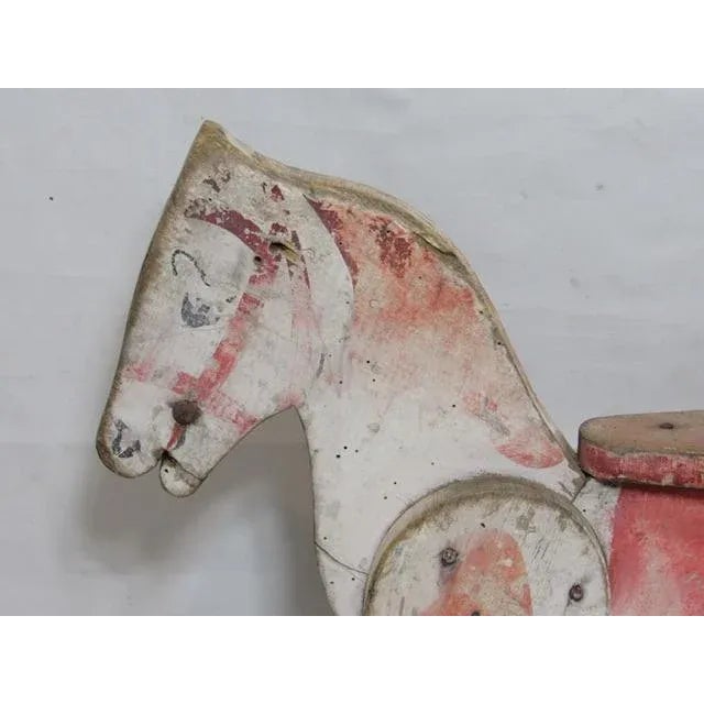 Antique Folk Art Child’s Toy Wood Horse For Sale In San Francisco - Image 6 of 13