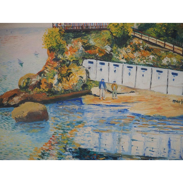 Modern Elisée Maclet, La Pointe du Mourillon in Toulon, Original Oil on Canvas For Sale - Image 3 of 9
