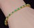 Gorgeous natural 4.90CTS diamond and emerald tennis bracelet crafted in solid 18K yellow gold. This elegant bracelet is...