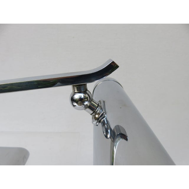 Silver Art Deco Chromed Piano Lamp For Sale - Image 8 of 18