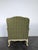 Louis XV Style Lounge Chair in Green For Sale - Image 4 of 9