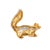Finely detailed diamond Skunk brooch crafted in 18 karat yellow gold & platinum (circa 1970s). Diamonds total an estimated...