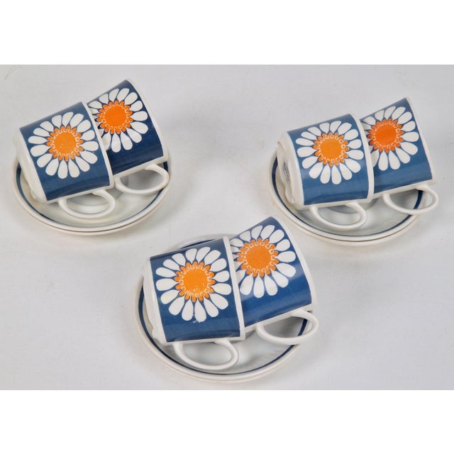Mid-Century Modern Daisy Turi Tableware from Figgjo Flint, Norway, 1960s, Set of 24 For Sale - Image 3 of 18