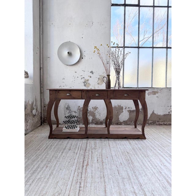 Pine Drapers Console Table, 1950s For Sale - Image 4 of 18
