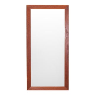 Vintage Danish Rectangular Mirror in Teak, 1960s For Sale