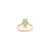 Green Antique 8 Prong Set 2.68 Ct Emerald Diamond Ring in 14k Gold Size 5 For Sale - Image 8 of 15
