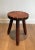 Wood Brutalist Pine Stools. French Work. Circa 1950 - a Pair For Sale - Image 7 of 12