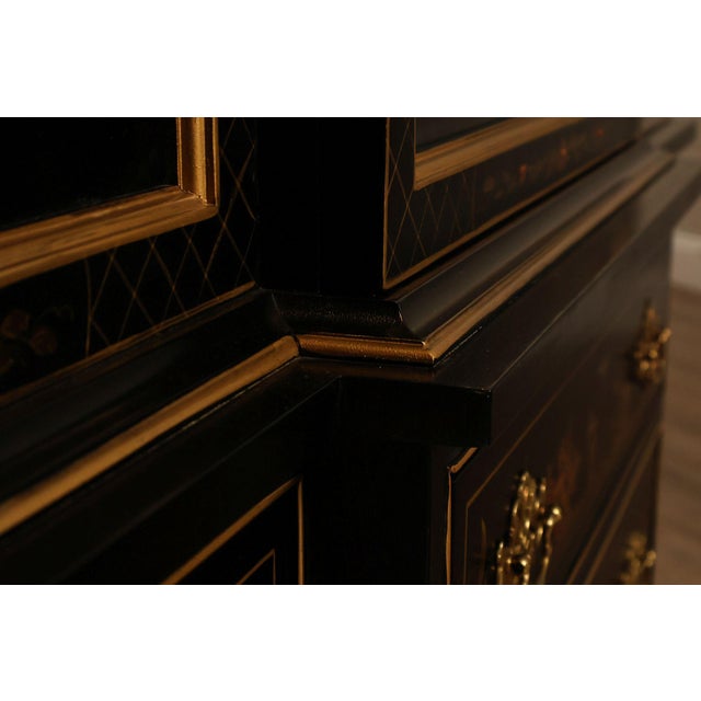 Hickory American Masterpiece Collection Vintage Chinoiserie China Cabinet For Sale - Image 16 of 18