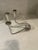 Mid 20th Century Sterling Silver Pair of Bauhaus Candlesticks With 3 Candles Each For Sale - Image 4 of 7