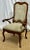 A stylish, hand crafted arm chair by Minton-Spidell Inc. Features, Custom Designed Suede by Pasini Design and Brass Nail...