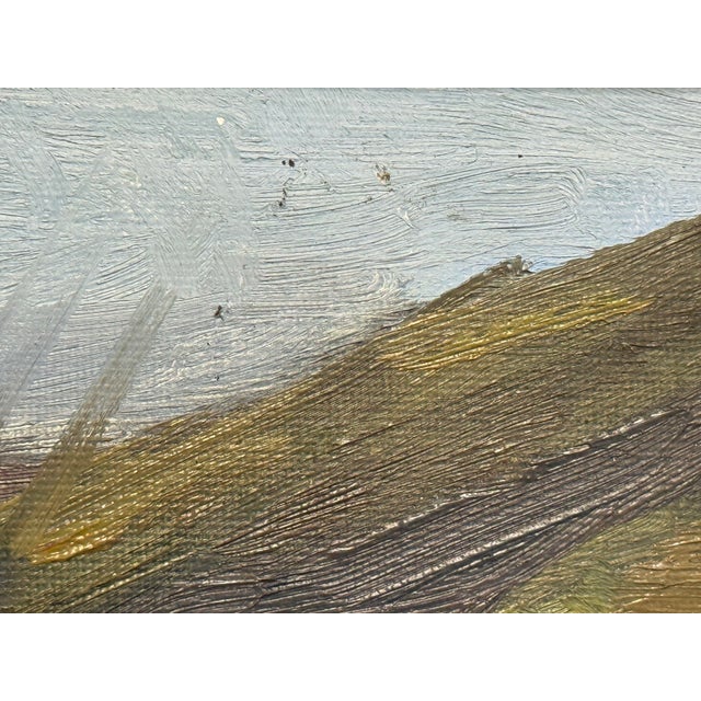 Oil on Canvas Landscape, Vintage For Sale - Image 4 of 12