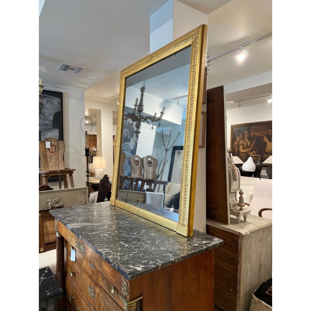 19th Century 19th Century French Empire Gilded Mirror - Med/Lg For Sale - Image 5 of 5